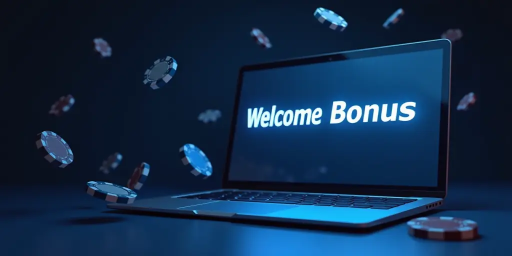 a banner on the theme “ welcome bonus”